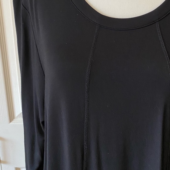 In Every Story Black Soft Jersey Knit Lounge relaxed Midi Dress. Size 1X - Picture 6 of 15